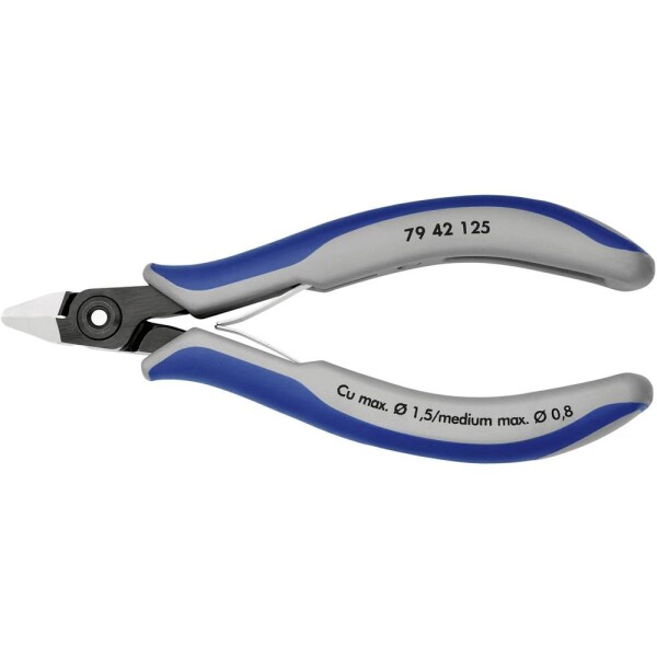 Knipex Knipex-Werk 79 42 125 pre elektroniku a jemnú mechaniku bočné štiepacie kliešte bez fazety 125 mm; 79 42 125