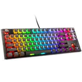 Ducky One 3 Aura TKL Cherry MX-Silent-Red čierna / herná klávesnica / podsvietená / mechanická / drôtová USB-C / US (DKON2187ST-SUSPDABAAAC1)