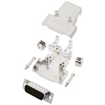 TRU COMPONENTS TCTRIM15HDP26K 7709848 sada D-SUB kolíkové lišty 180 ° Pólov: 26 spájkovaný 1 ks; 7709848