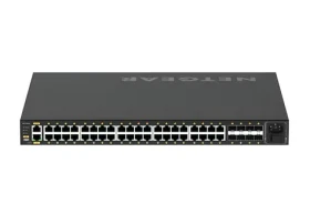 Netgear M4250-40G8XF čierna / Managed switch / 40× Gigabit PoE+ / 8× SFP+ 10G (GSM4248PX-100EUS)