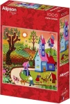 ALIPSON Štvorcové puzzle Záhrada s makmi