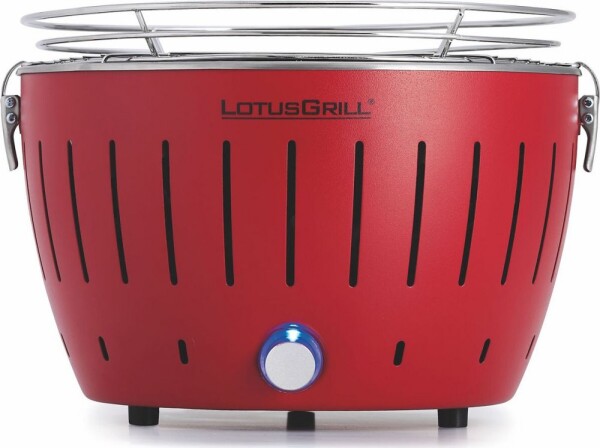 LotusGrill Grill záhradný na drevené uhlie Standard 32 cm x 32 cm Červený