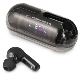 Esperanza EH239K čierna / Bezdrôtové slúchadlá TWS / Bluetooth 5.3 / 4 h hovor / dotykové ovládanie (EH239K)