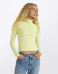 Organic Basics Everyday Turtleneck Elderflower Green S