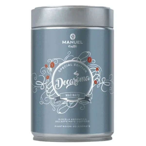 Manuel Caffé DECAROMA 250 g / Mletá káva / 60% Arabica 40% Robusta (8006536201098)