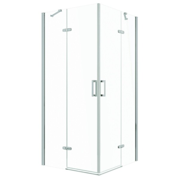 KERRA - Sprchovací kút Flow 90 Chróm (bez vaničky) 5907548117854