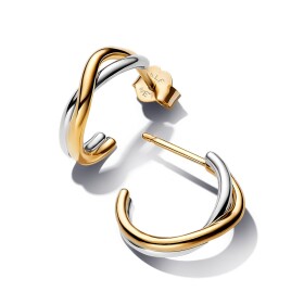 Pandora Bicolor polkruhové náušnice Essence Shine 263880C00