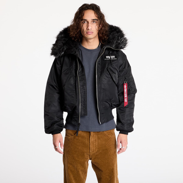Bunda Alpha Industries 45P Hooded Black/ Black XL