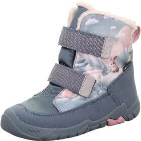 Dievčenská zimná obuv Superfit barefit TRACE GTX Blue/Pink 1-006041-8010 - 33