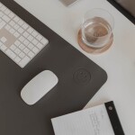 Eulenschnitt Podložka na pracovný stôl Smile Anthracite 80x40 cm