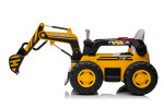 Mamido Mamido Detský elektrický bager CAR-26B žltý | 4x4 | RC 2.4Ghz | EKO koža | 12V10Ah