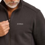 Bushman Pánska celozapínacia mikina Storn, tmavohnedá XXXL