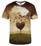 Aloha From Deer Tree Heart T-Shirt TSH AFD036 Yellow