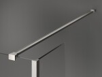 MEXEN/S - Kioto Sprchová zástena WALK-IN 120 x 95 x 40, transparent, nikel kefovaná 800-120-095-221-97-00-040