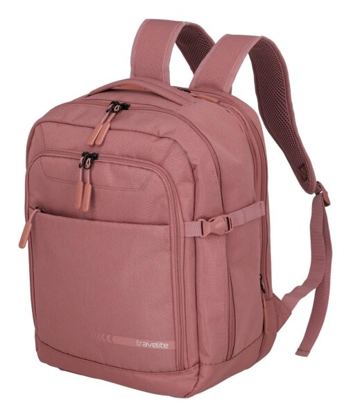 Batoh do lietadla 40x30x20 Travelite Kick Off Backpack Cabin new Size Rosé