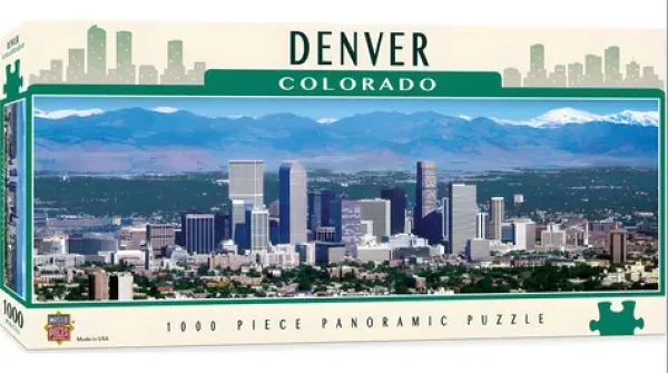 MASTERPIECES Panoramatické puzzle Denver, Colorado