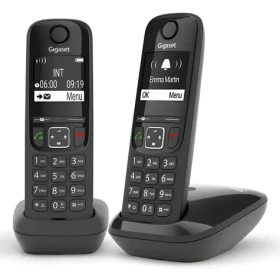 Gigaset AS690 Duo čierna / Bezdrôtový domáci telefón / 2 slúchadlá / Telefónny zoznam 100 čísel (L36852-H2816-C101)