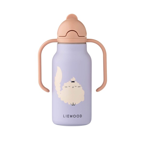 Liewood termofľaša Kimmie Cat 250 ml - LIEWOOD Termoska Kimmie Cat / Warm lilac 250 ml