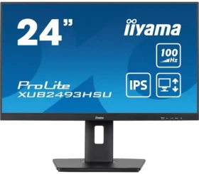 23.8" IIYAMA ProLite XUB2493HSU-B7 čierna / IPS / 1920x1080 / 16:9 / 1ms / 1300:1 / 300cd / HDMI / DP (XUB2493HSU-B7)