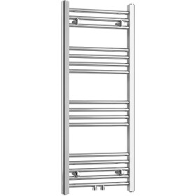 CERANO - Kúpeľňový radiátor Benito - stredové pripojenie 50mm/bočné - 271 W - chróm - 1000x450 mm CER-481751
