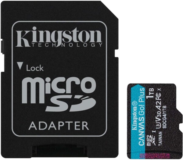 Kingston Canvas Go! Plus (Gen4) MicroSDXC 1 TB Class 10 UHS-I/U3 A2 V30 (SDCG4/1TB)