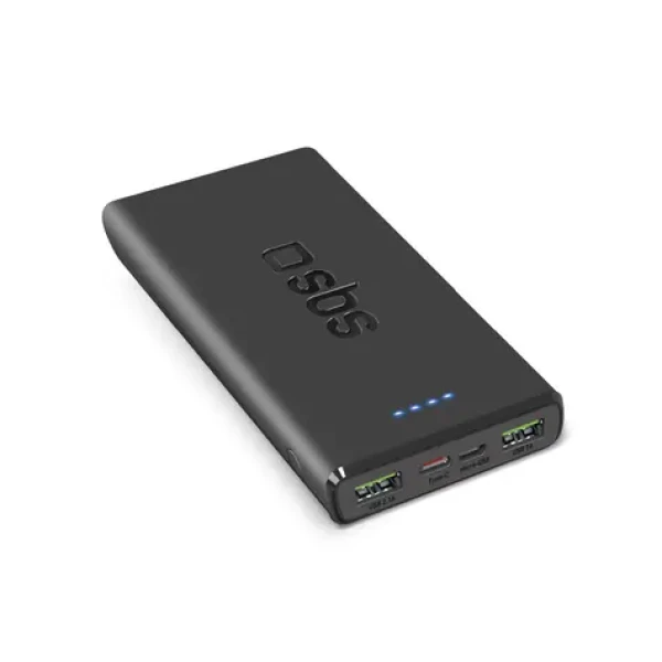 SBS 10000 mAh čierna / Powerbank / Power Delivery 20 W
