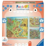 Ravensburger Puzzle UP! História - Doba kamenná, Staroveký Rím, Stredovek (100, 121 a 144 dielikov)
