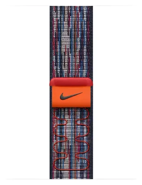 Apple Watch Nike Sport Loop 40mm Blue/Red / remienok pre Apple Watch / 130-190 mm (MC1J4ZM/A)