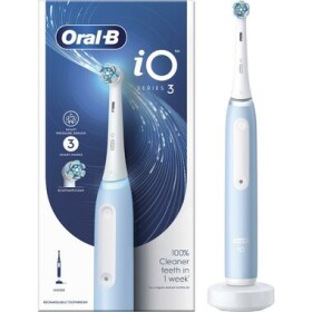 Oral-B iO Series 3 Ice Blue / Elektrická zubná kefka / magnetická iO / 3 režimy / senzor tlaku (730850)