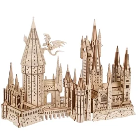 Ugears 3D drevené mechanické puzzle Hrad Rokfort, Harry Potter