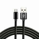 EverActive CBB-1MB / Pletený dátový kábel USB - Micro USB / 1m / 2.4A (CBB-1MB)