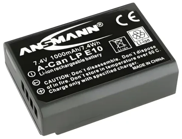 Ansmann A-Can LP-E10 / Akumulátor / náhrada Canon LP-E10 / Li- ION (1400-0018)