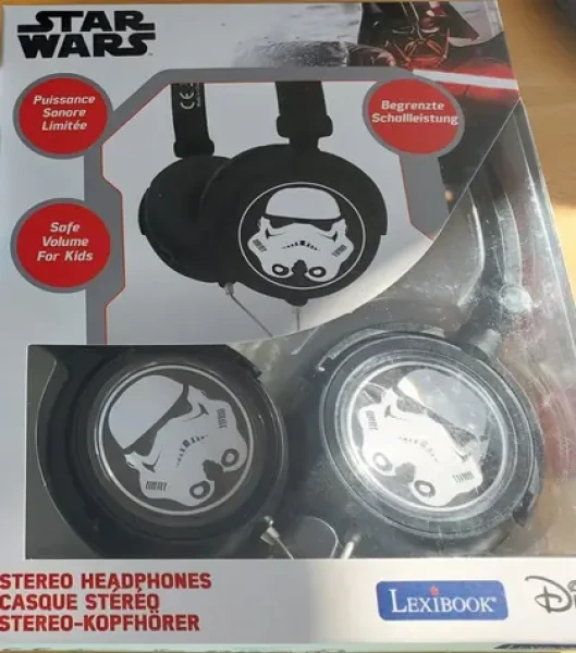 Lexibook Star Wars Stormtrooper čierna / Slúchadlá / drôtové / skladacie / limit hlasitosti (HP015SW)