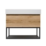 Kúpeľňová skrinka s umývadlom SAT B-WAY 59x30x45 cm dub mat BWAY60OAKFU2 BWAY60OAKFU2
