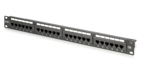 Digitus CAT6 Class E / Patch panel / netienený / 24 portov RJ45 / 1U (DN-91624U-CR)