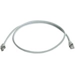 Telegärtner 100008175 RJ45 sieťové káble, prepojovacie káble CAT 5e S/FTP 0.50 m sivá samozhášavý, s ochranou 0.5 m; 100008175