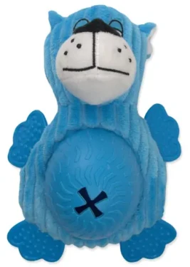 HAVE A PET Plyšová hračka pre psov Snacky medveď modrá / pískacia / 21 cm / guma, polyester (854-344715)