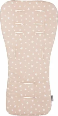 CHIPOLINO Mäkká podložka do kočíka Beige stars (160006)