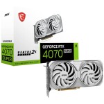 MSI GeForce RTX 4070 SUPER Ventus 2X WHITE OC 12GB / 1980 - 2520 MHz / 12GB GDDR6x / 192-bit / 1x HDMI + 3x DP / (16) (RTX 4070 SUPER 12G VENTUS 2X WHITE OC)