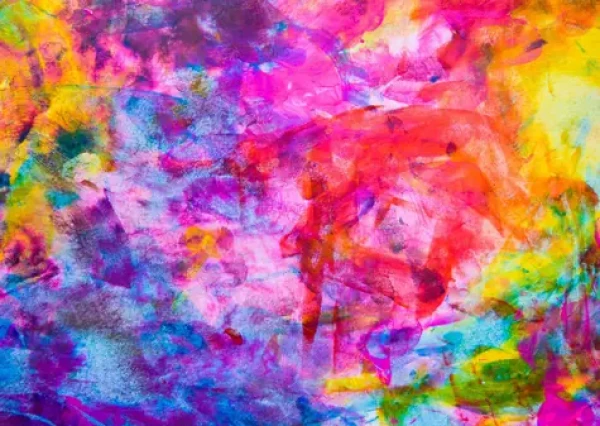 ENJOY Puzzle Farebná abstraktná olejomaľba