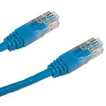 PremiumCord Patch kábel UTP RJ45-RJ45 CAT6 10m modrá (sp6utp100B)