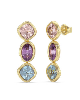 Guess Visiace náušnice s farebnými kryštálmi Mamounia JUBE05312JWYGMCT/U