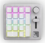 Triton Glorious GMMK Wireless Numpad - Fox Switches, grey/white