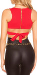 Sexy KouCla Crop Top for binding royalblue L