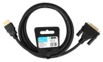 Kábel HDMI - DVI čierna / Kábel / 2 m / Full HD 1080p / konektory MM (ITVFHDDVI012)