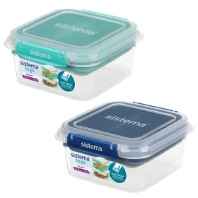 Sistema To Go STAX Delený vodotesný box na jedlo 1.15 l zelená-modrá (9414202216519)