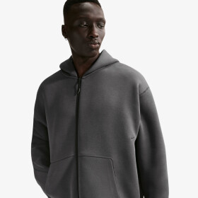 Mikina Nike Tech Men's Fleece Full-Zip Hoodie Anthracite/ Black XS