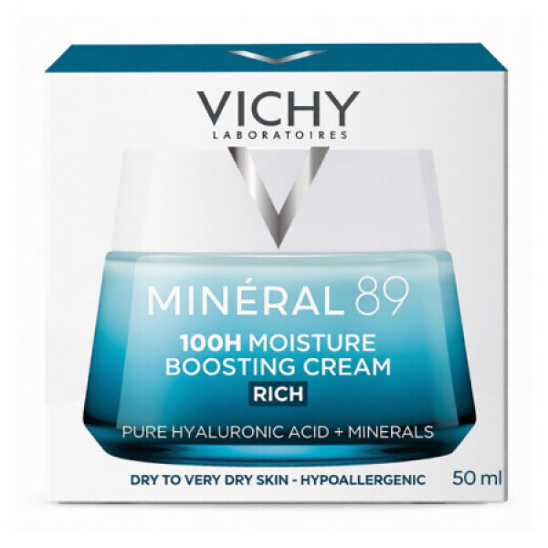 VICHY Mineral 89 100H hydratačný krém s bohatou textúrou 50 ml