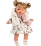 Llorens 38352 JOELLE - realistická bábika so zvukmi a mäkkým látkovým telom - 38 cm