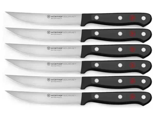 Wüsthof GOURMET Sada 6 nožov na steak 12 cm / chróm-molybdén-vanádiová oceľ (1125060601)
